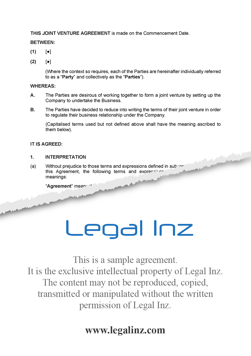 UAE Joint Venture Agreement Complaint with UAE Laws